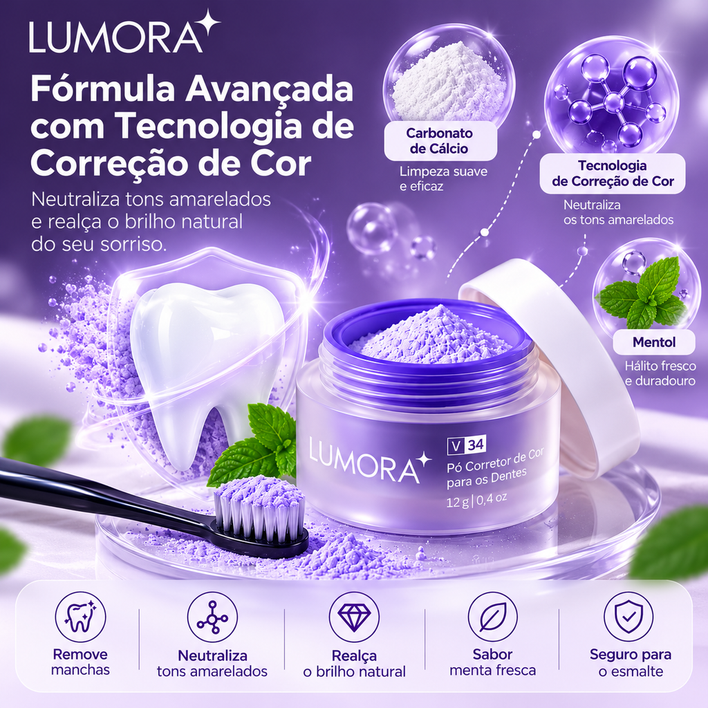 Lumora Pó Dental Matizador — 1 pote, imagem 8 de 8