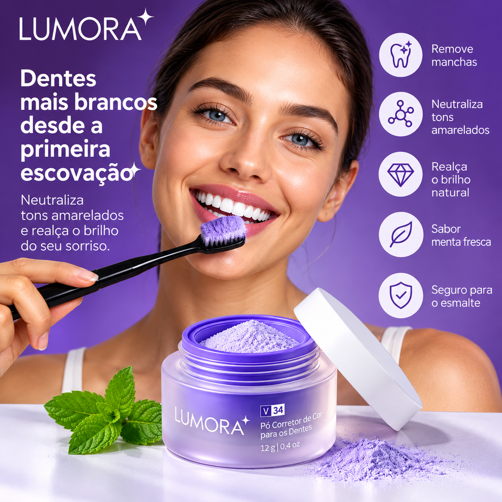 Lumora Pó Dental Matizador — Kit 3 potes, imagem 7 de 8
