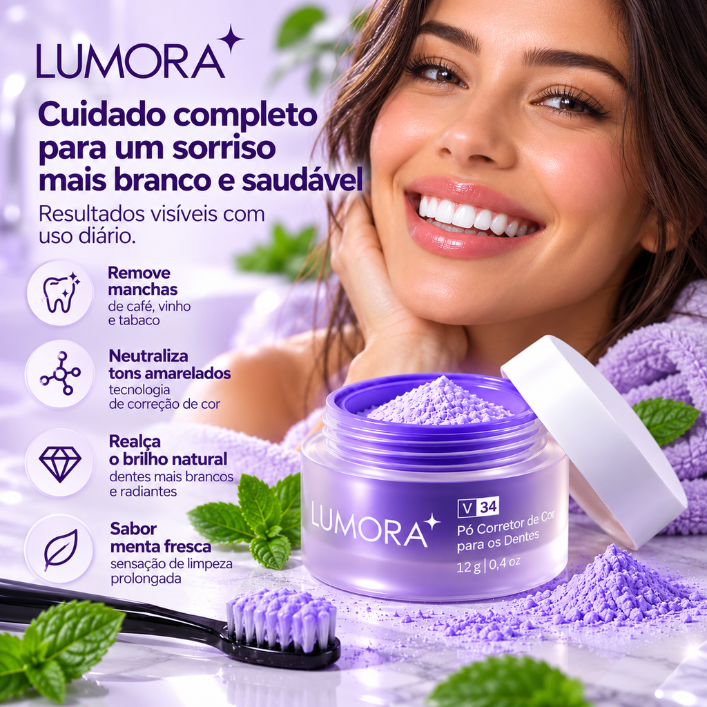Lumora Pó Dental Matizador — Kit 3 potes, imagem 8 de 8